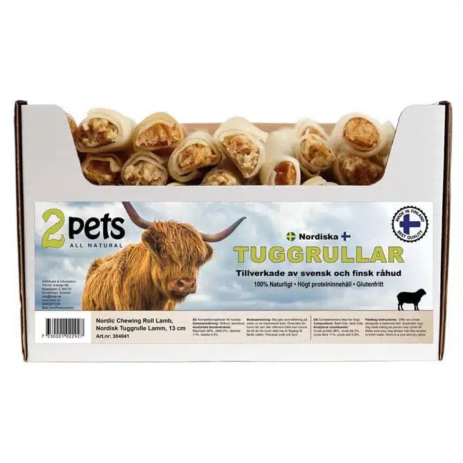 2Pets Nordisk Tuggrulle med Lamm 13 cm - Bild 2
