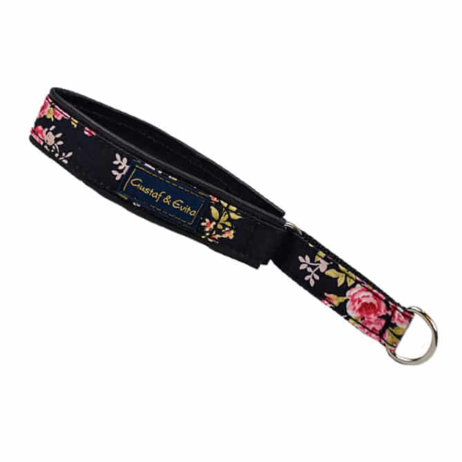 Gustaf o Evita Halvstryp Skinnfodrad Svart Ros