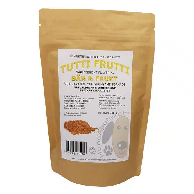 Hundapoteket Tutti Frutti 140 g
