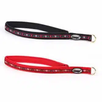 Halsband halvstryp med blomdekor