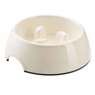Matskål Melamin Feeding Control Vit