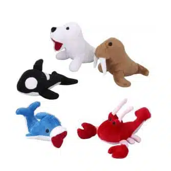 Plyschdjur från havet med pip