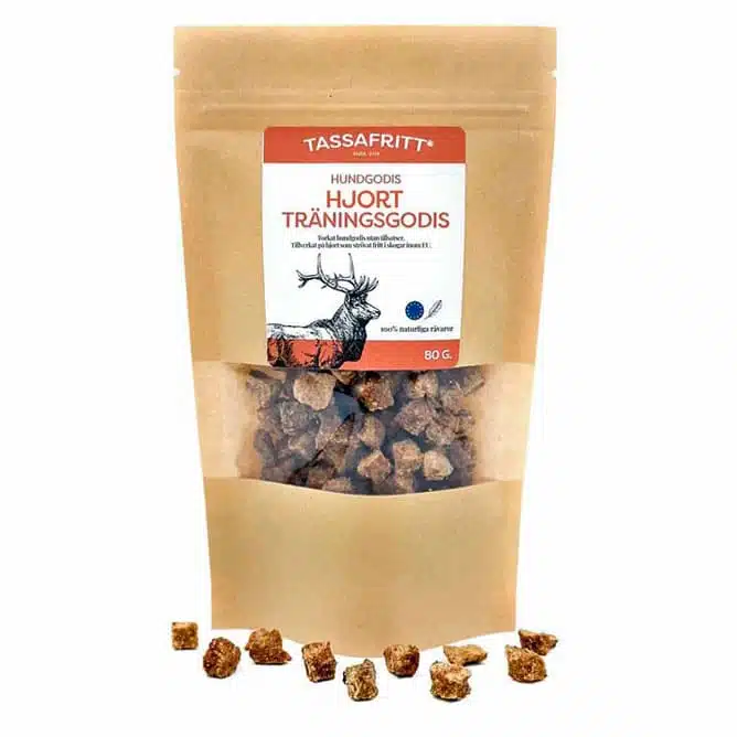 Tassafritt  Träningsgodis Hjort 80 g