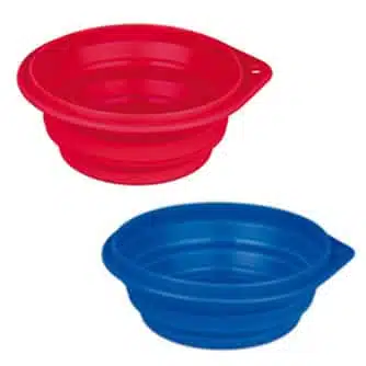 Reseskål i silikon hopvikbar