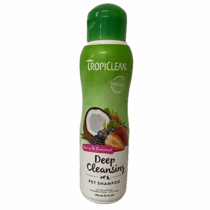 Tropiclean Berry o Coconut Deep Cleansing Shampoo 355 ml