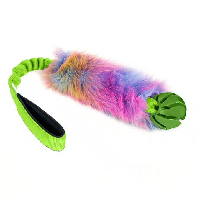 Kampleksak med Fuskpäls Expanderband och Boll Large
